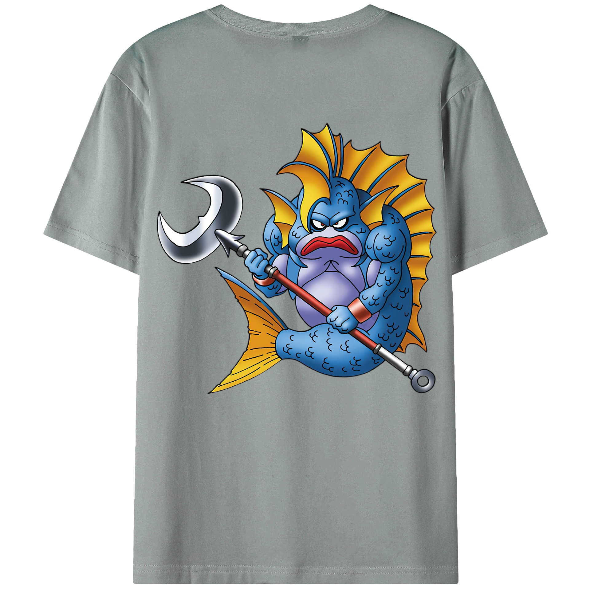 （画像用） ドラゴンクエスト Doragon Kuesuto Dragon Quest 綿100％ メンズ半袖Tシャツ（バックプリント） 通気性